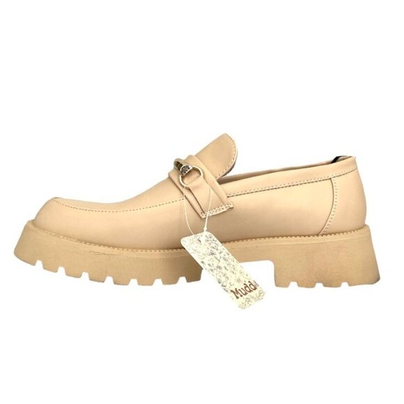 Mudd MELERI Women's Lug Sole Slip On Loafers Cream Size 8 - Picture 3 of 7